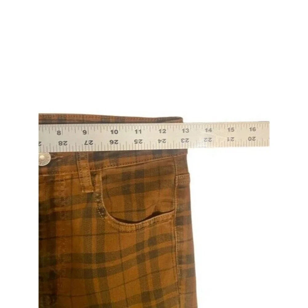 American Eagle Next Level Stretch Super Hi-Rise Plaid Print Jeggings Size 2